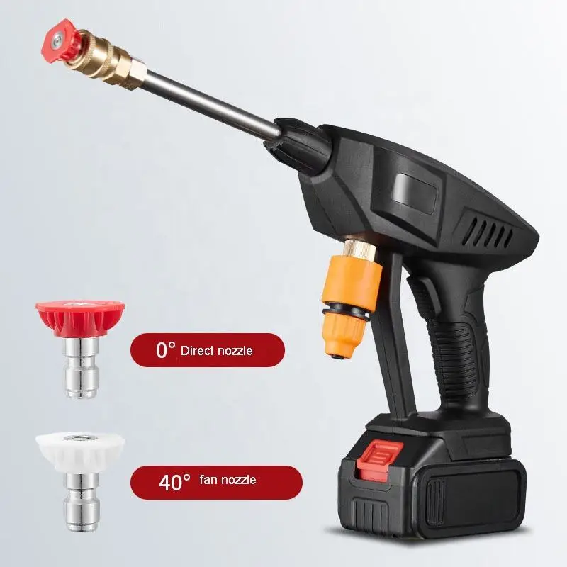 Portable Lithium Battery Snow Foam Gun For Car Wash 12V 24V High Pressure Gun Wireless Electric Cleaning Machine Car Washer
