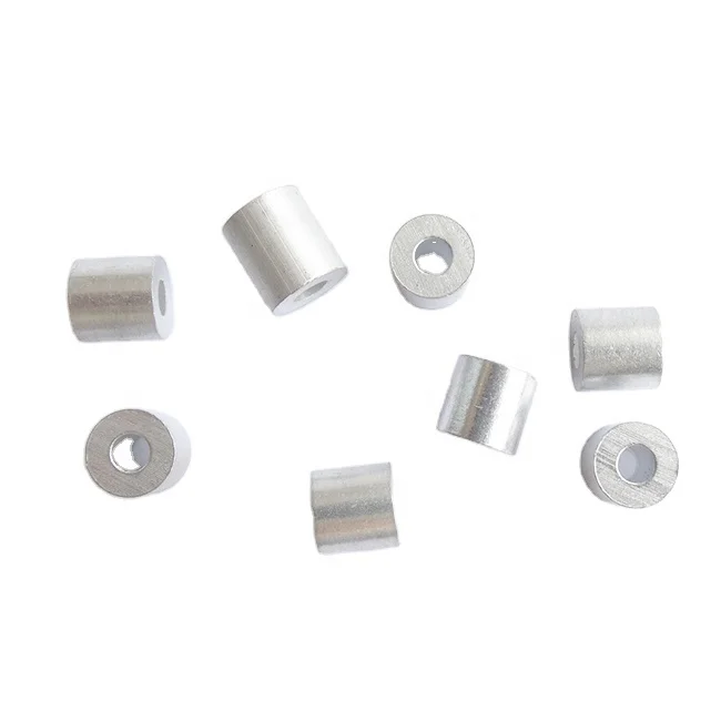 Aluminum Sleeves / Round Sleeve Ferrules / Stops Buttons for Fixed Wire Ropes