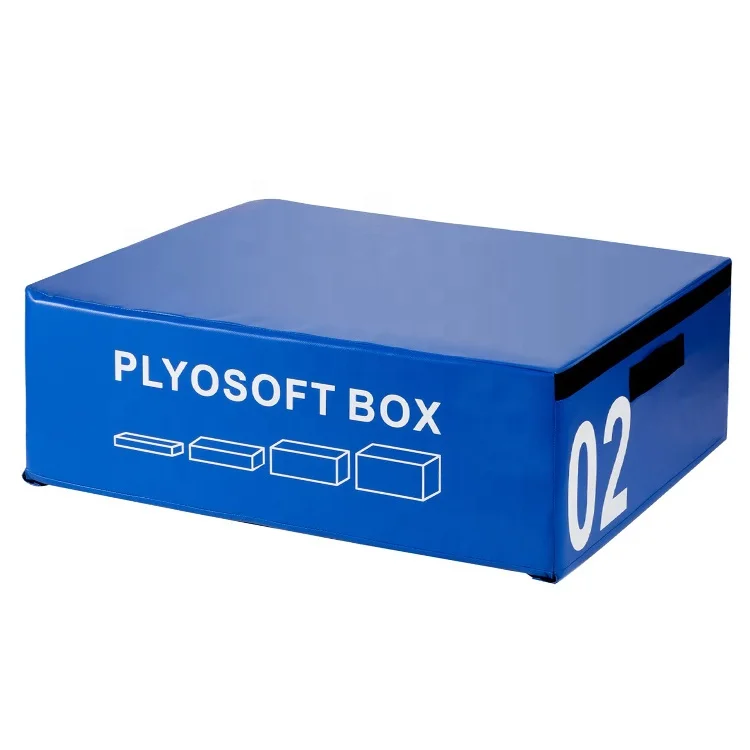 Soft Plyometric Jump Box Stackable Plyo Box Set Premium Soft Foam Exercise Step