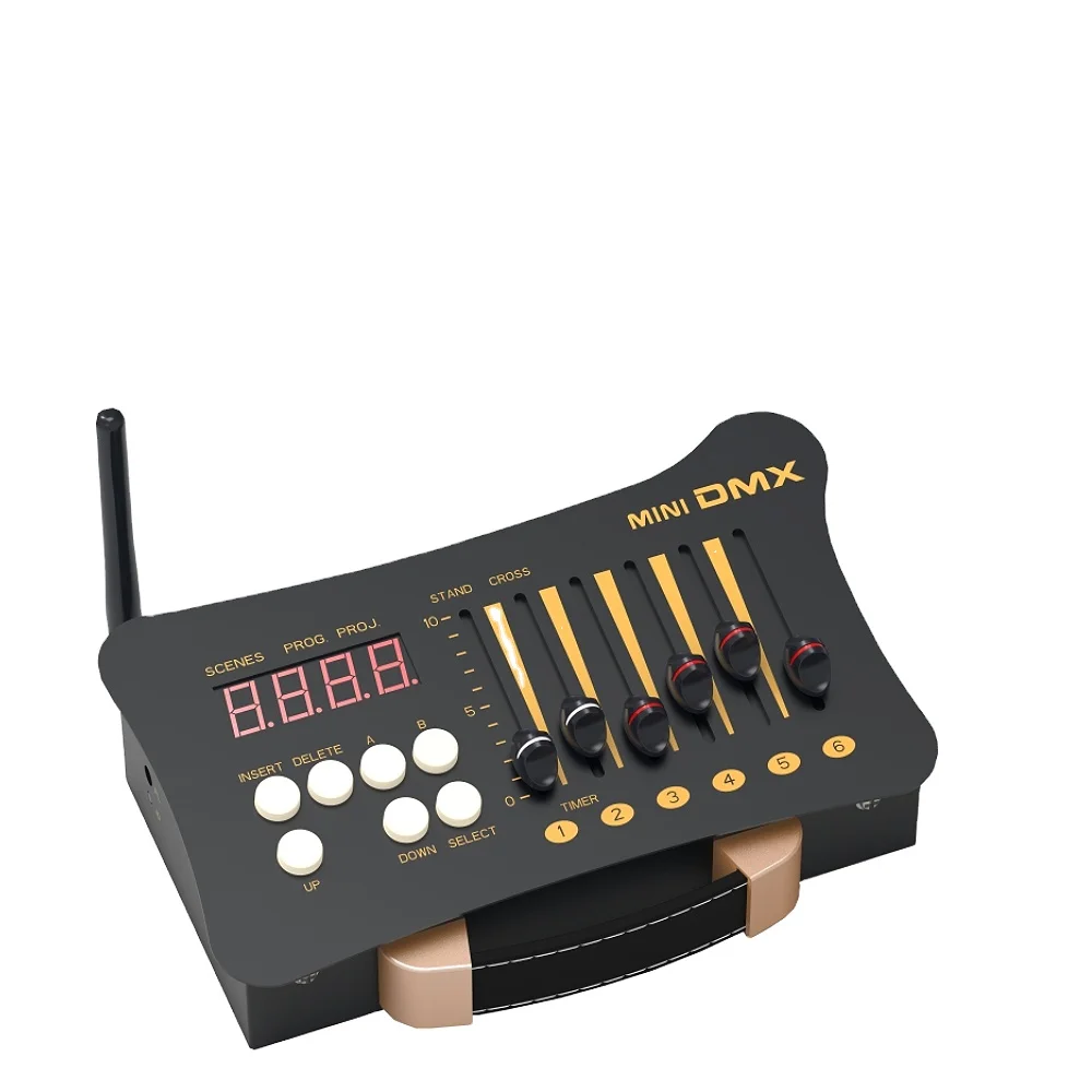 stage light Mini Wireless DMX controller console dmx512/4 charging receiver