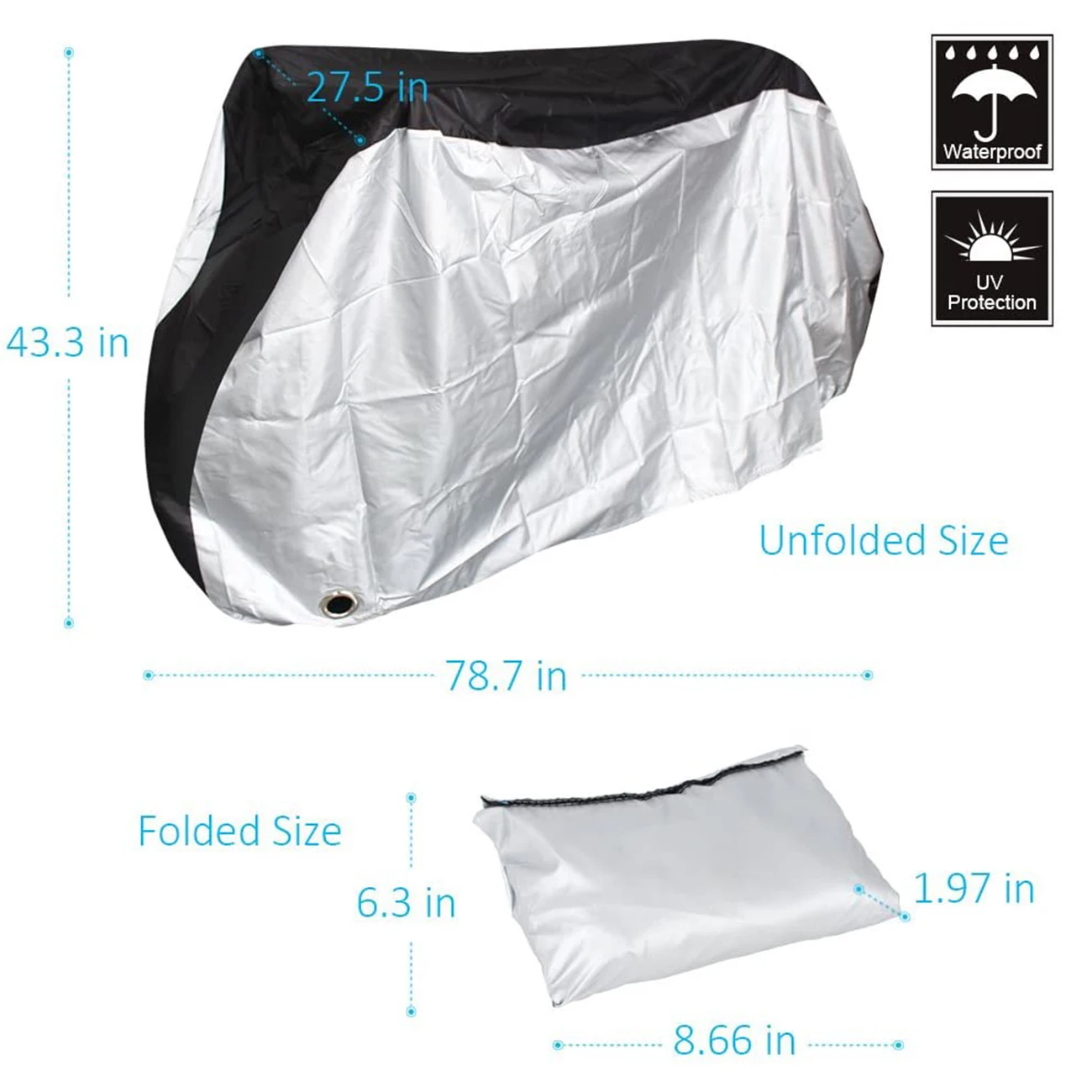 Waterproof XL Bicycle Cover Outside Bikes Storage Covers Rain Sun UV Dust Wind Proof Mountain Bicycle Covers Road Lock Hole
