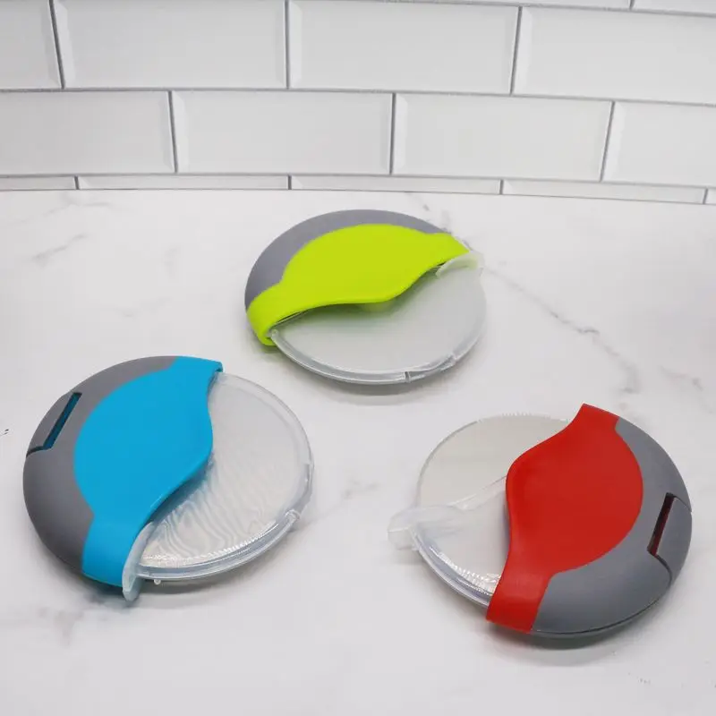 Modern Kitchen Gadget Pizza Tool, Round Stainless Steel Pizza Cutter Wheel Slicer With Protection Cover
