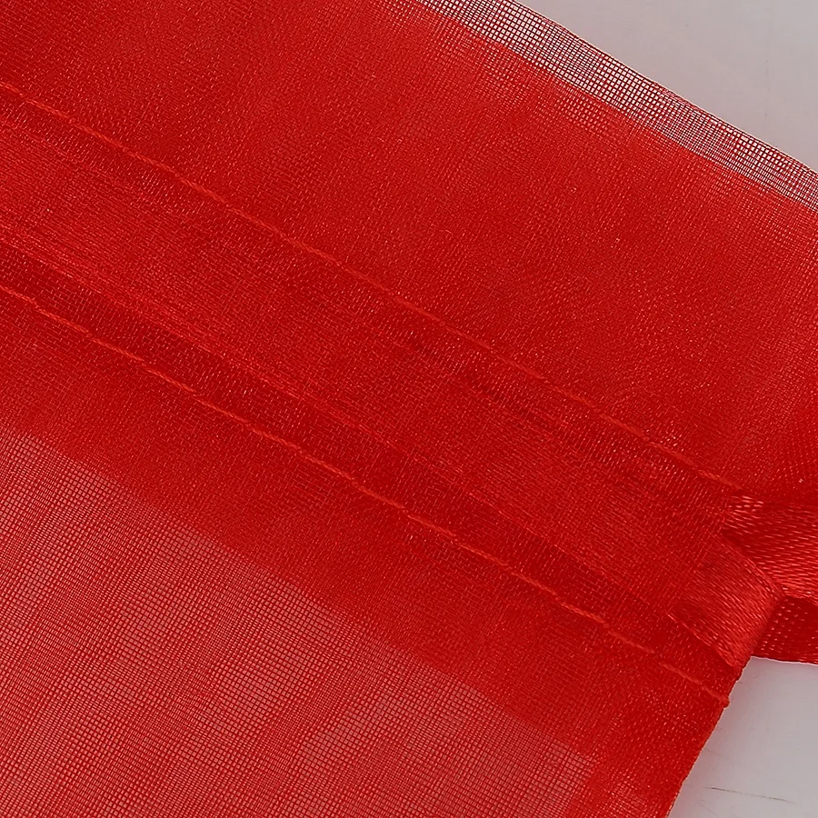 High Quality Red Organza Bag Perfume Packaging Pouch Custom Logo