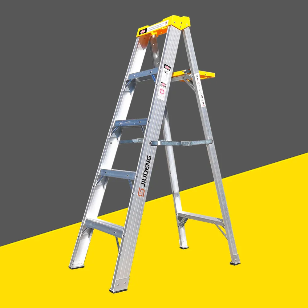 Heavy Duty Aluminum Step Ladder With 0.9m 1.2m 1.5m 1.8m 2.1m 2.4m 2.7mm 3m 3.3m 3.6m Heights