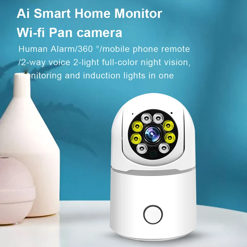 AI smart camera 1080P full color night vision indoor home camera mini wifi camera