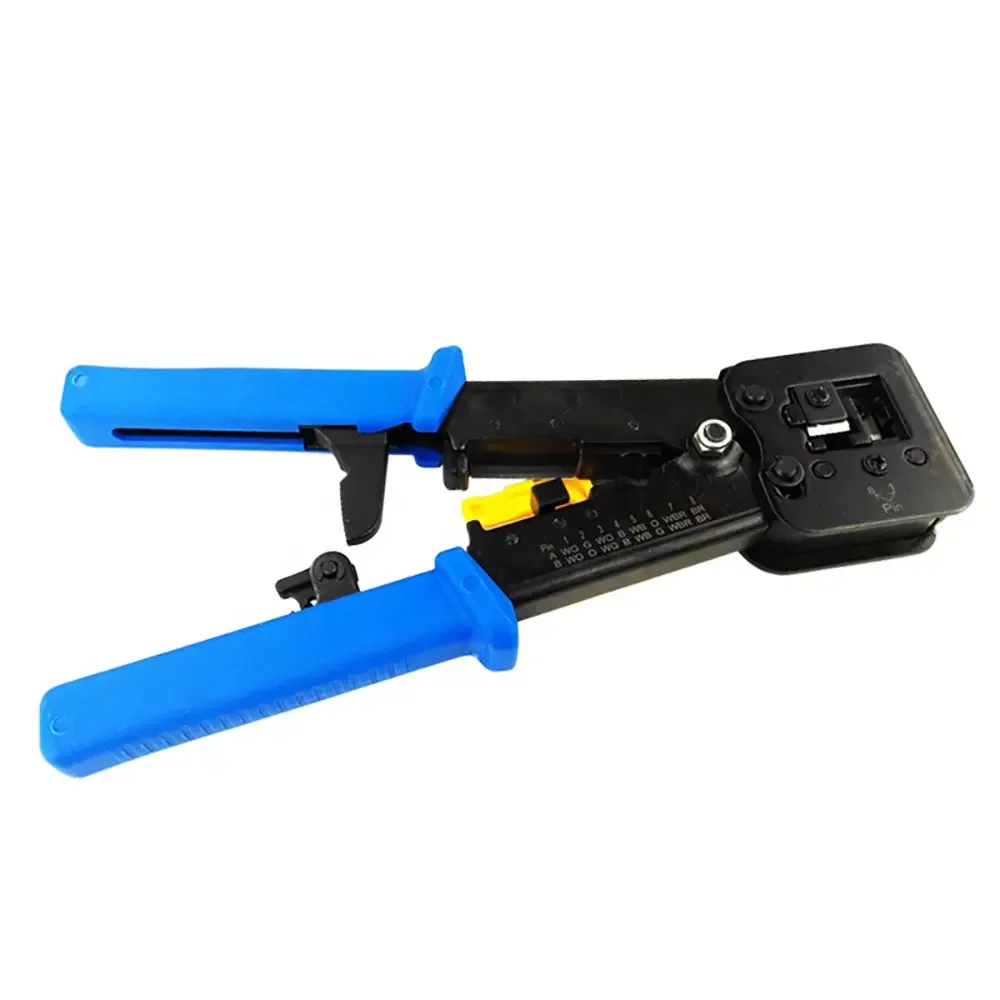 Network Cable Crimping Tool RJ45 & RJ11 RJ12 Multiple Use plier cable EZ crimping tool