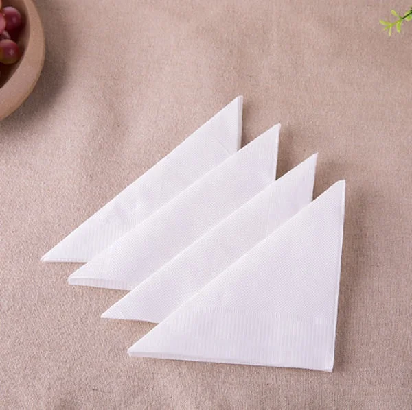 White restaurant tissue 23*23cm with customized logo