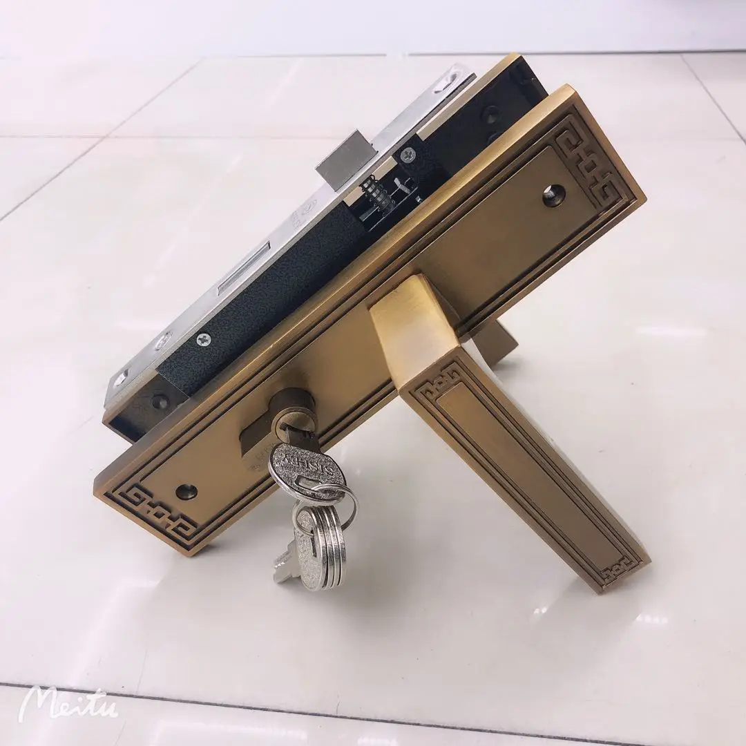 Original brand high quality golden color  zinc handle new style  door lock door handle