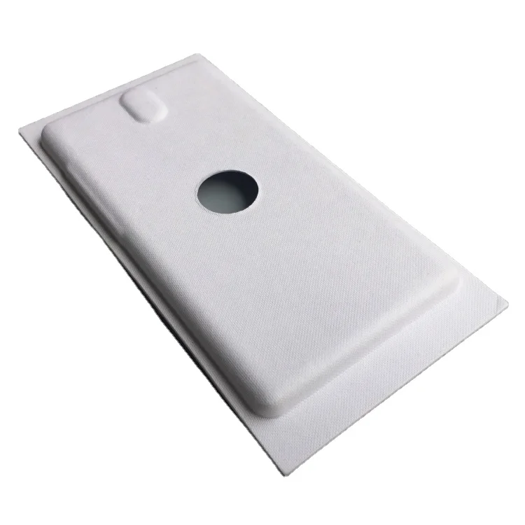 Hot sale electronic molded sugarcane bagasse packing cell phone trays pulp packaging