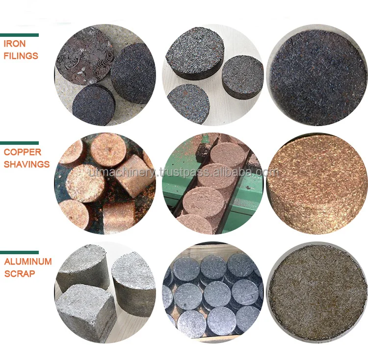 Hot sale hydraulic aluminium chips metal scrap block briquetting Low Price Ceiso Amalgam Scrap Briquet