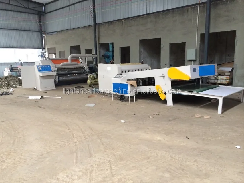 Single facer unit- Corrugated cardboard making machine -semi automatic carton making factory equipment