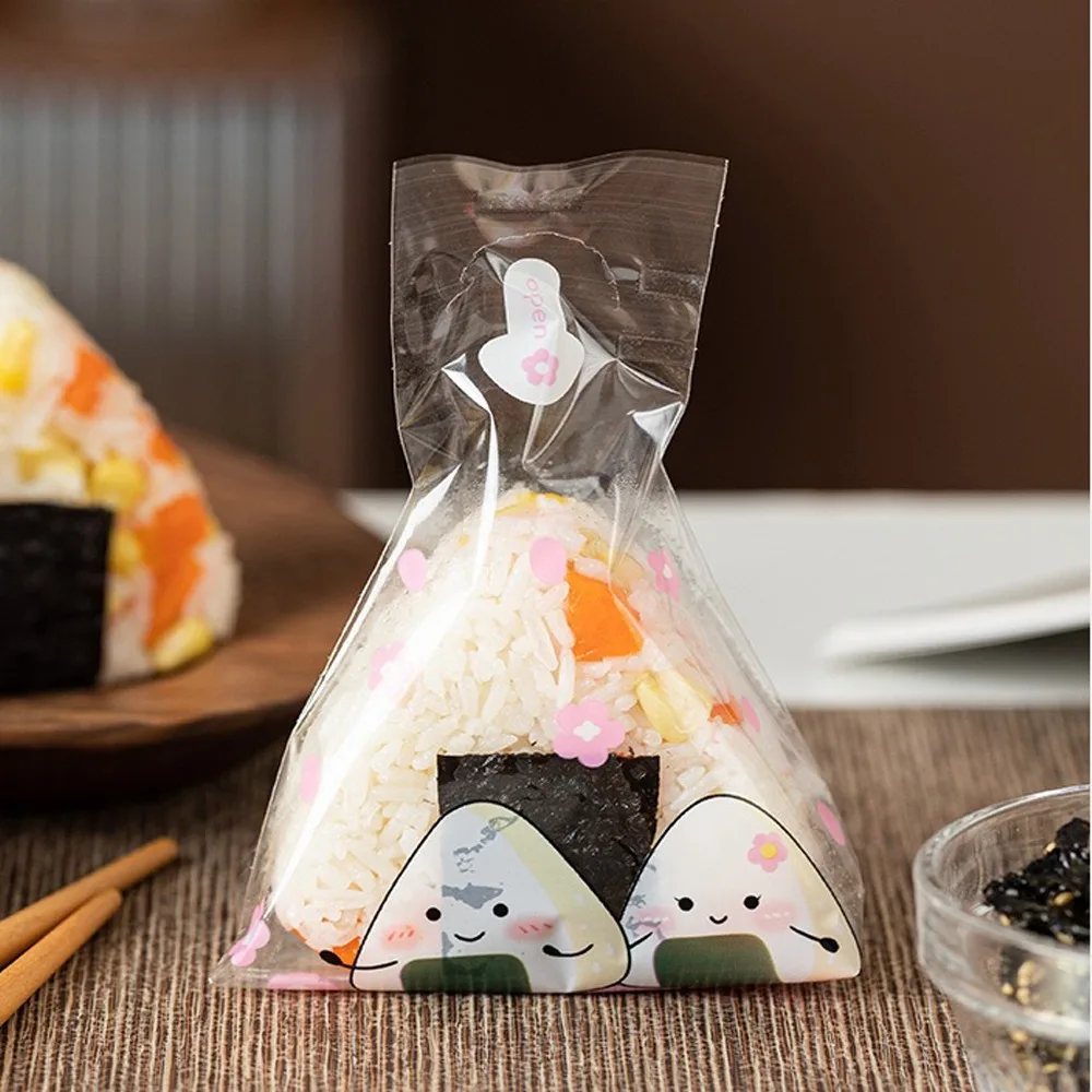 MOQ 100pcs microwavable heat seaweed sushi onigiri packaging bag wrapper