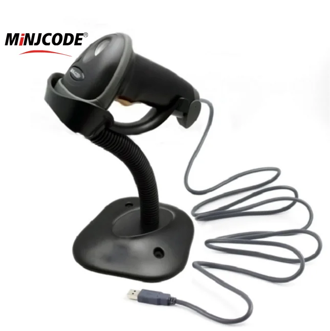 MJ2808AT Brighter Shopping Barcode Scanner Stand Bar code Scanner For Supermarket Continuous Scanning Auto-scan Barcode Reader