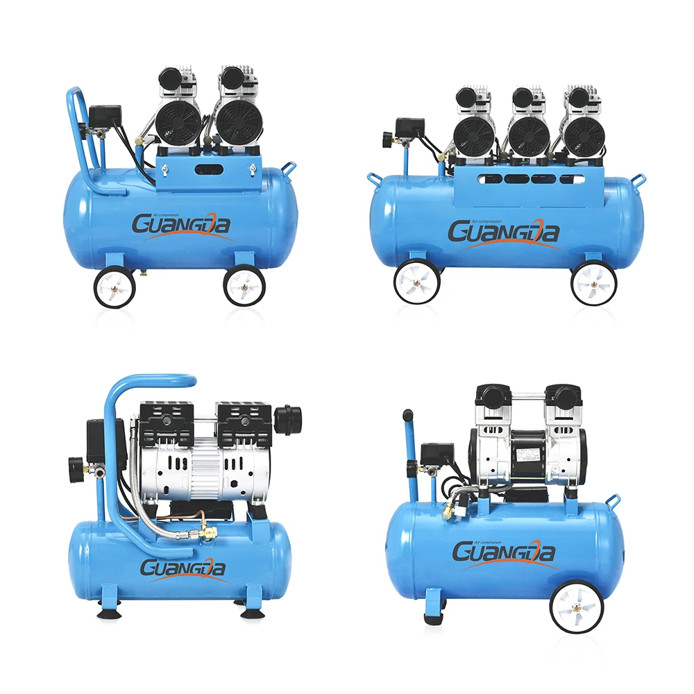 1.5KW 2HP 50 l спрей краска масло без масла поршневой воздушный компрессор