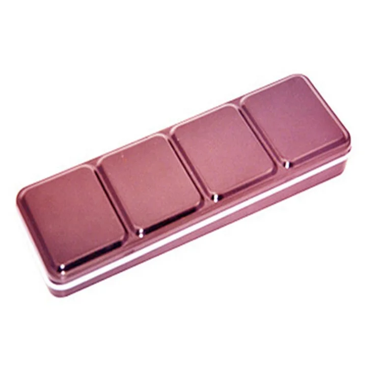 Жестяная коробка 12/24/48 цветов с индивидуальным дизайном для упаковки канцелярских принадлежностей