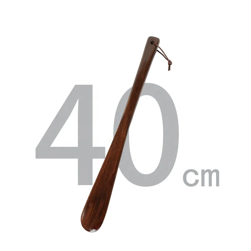 Wholesale Lotus portable wood shoehorn comfortable shoehorn with wood handle