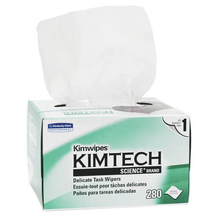 280pcs per Box Dust Free Optic Fiber Cleaning Paper Kimtech 34155 Kimwipes For Fiber Optic Cleaning