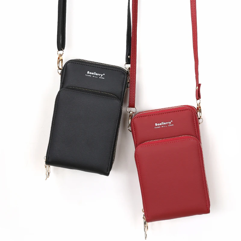 Fashionable Ladies Girl Purses Wallets For Party And Holiday Women Phone Bag Solid Crossbody Bag