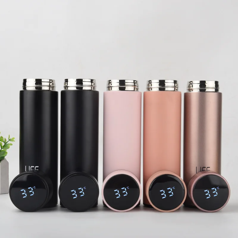 Insulated water bottle vacuum flask Smart Thermos Water Bottle with Led Temperature Display