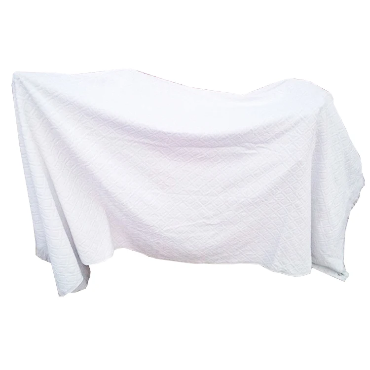China Wholesale White Polyester Microfiber Muslim Ihram Clothing Hajj Towel