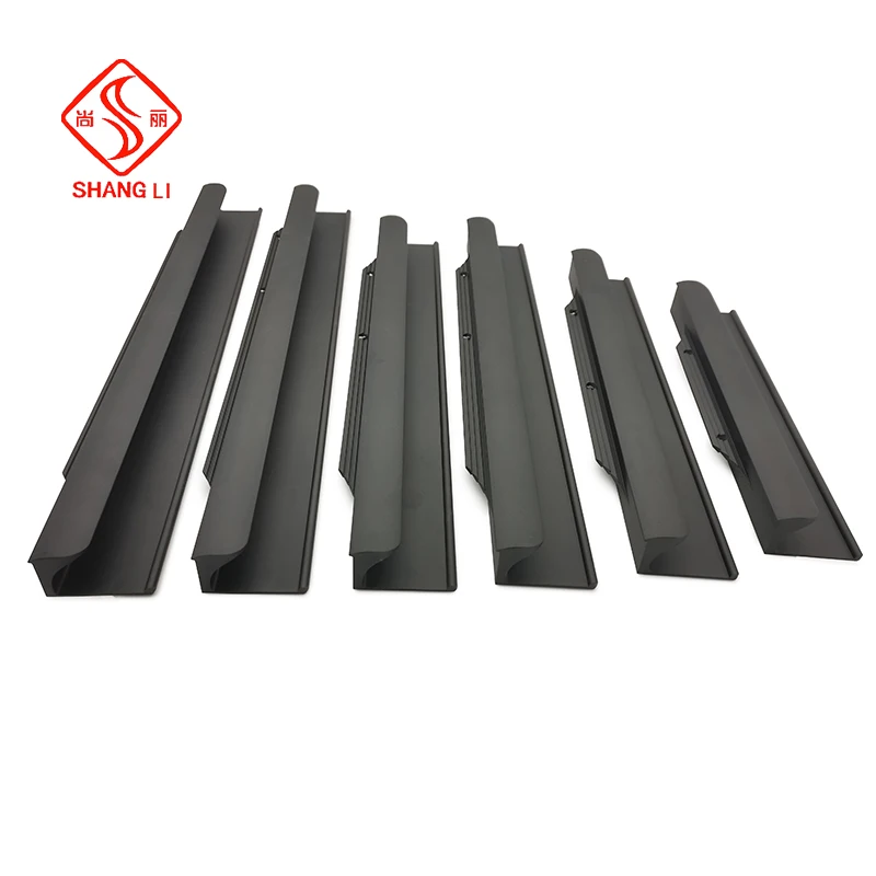 Modern Bedroom Furniture Door Pulls Black Gold Silver Drawer Kitchen Cabinet Handles Wardrobe Cupboard Handle Metal Part