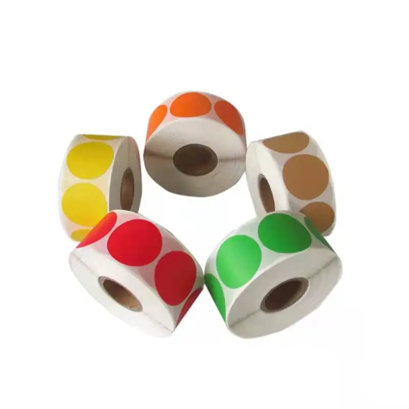 Custom Printed Logo Labels Vinyl Waterproof Sticker Printing Roll Round Stickers Custom Labels For Cosmetic Jars