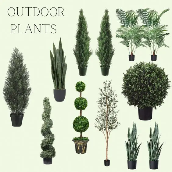 PZ-1-130 Faked Potted Tree Topiary Green Pine Artificial Plant Bonsai Artificial Tree for Home Indoor Front Porch Decor