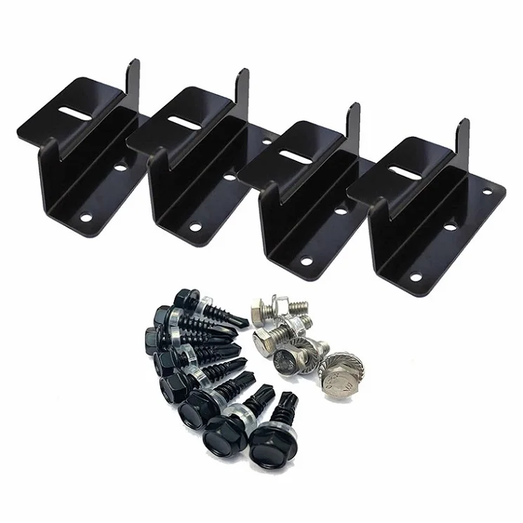 HF Factory Wholesaler Lightweight Anodized Z-Brackets for Solar Panel Mounting