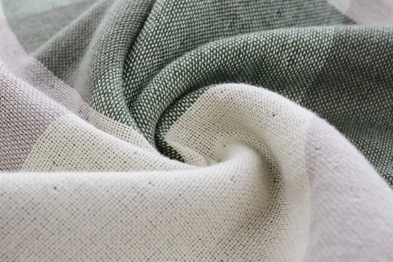 New arrival One side terry towel one side gauze towel plaid hair towel  absorbent