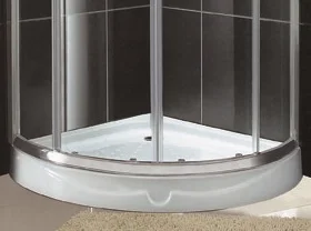  Хорошее качество прогулка в форме дуги с лотком для душевых кабин