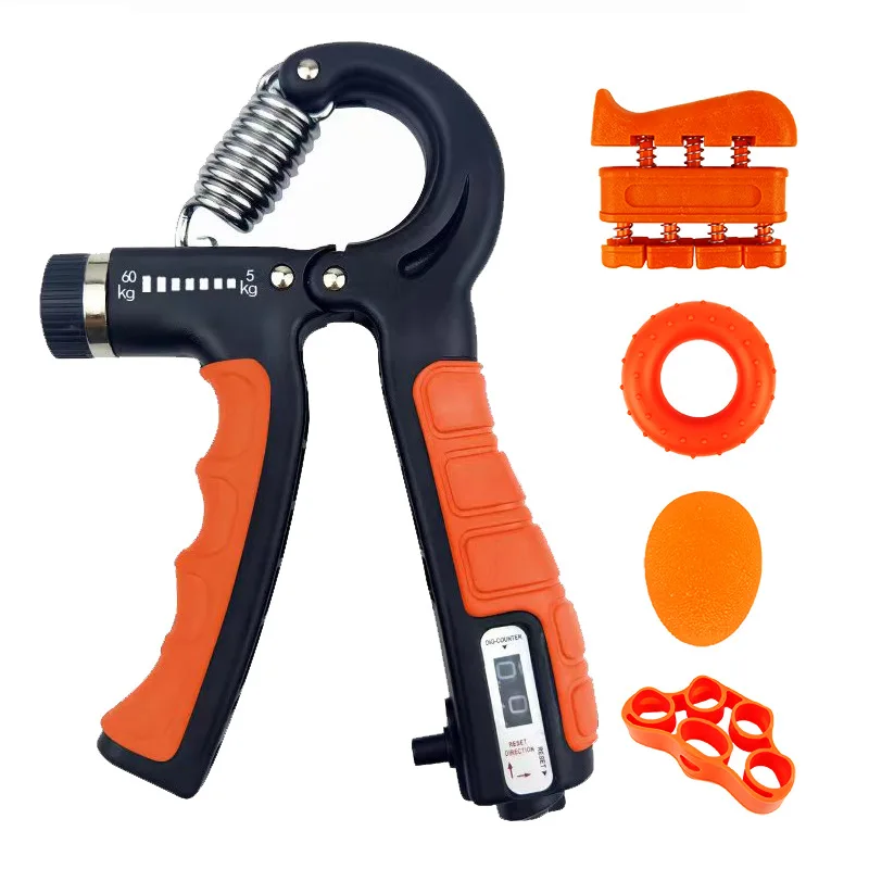 Hand Grip Strengthener Workout Kit With Resistance Hand Gripper Finger Exerciser Finger Stretcher Grip Ring & Ball