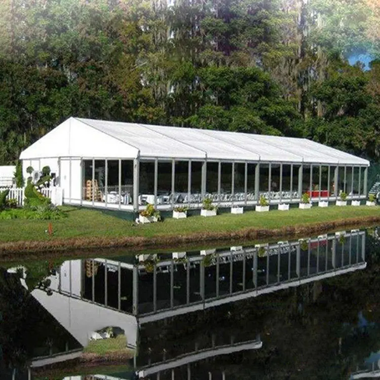 White outdoor PVC tarpaulin tent Activity party tent Football stadium tent
