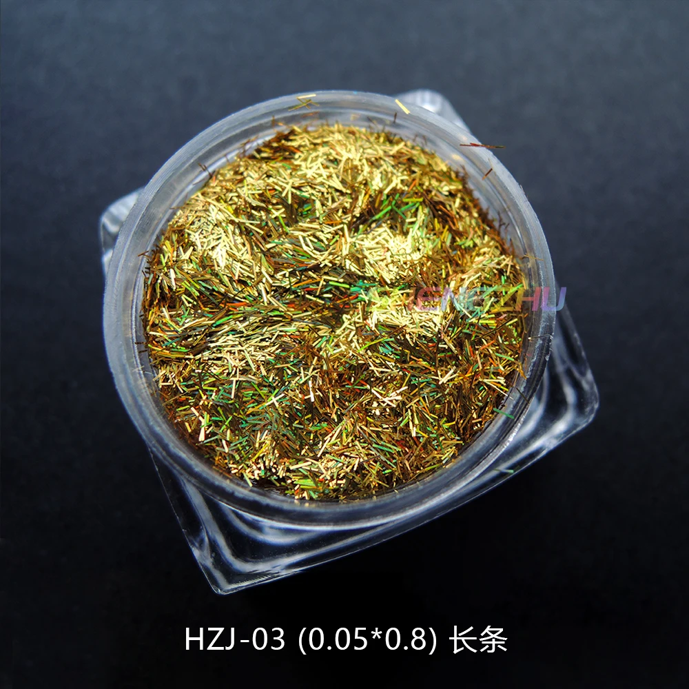 popular HZJ series wholesale r special shapes PET glitters for nail and decorations