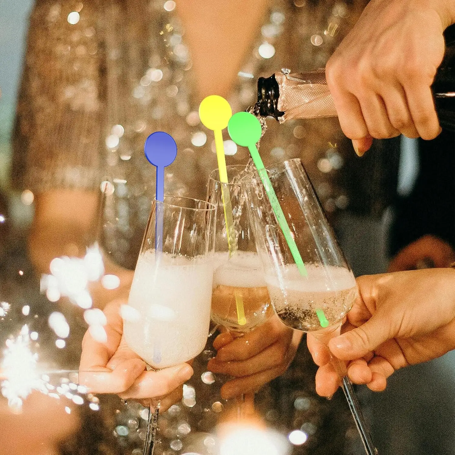 Custom logo  Plastic Stirrer Beverage Drink Blender Rod Bar  Swizzle Sticks Mixing Sticks for Kitchen Bar