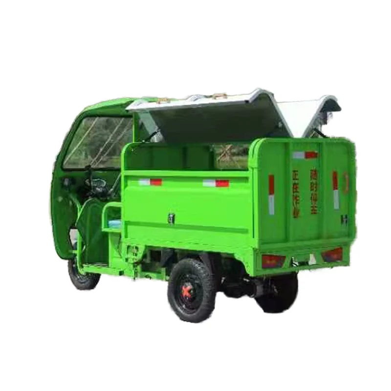 Commercial Three-wheeled Garbage Truck Electric Three-wheel Sanitation Vehicle That Can Dump