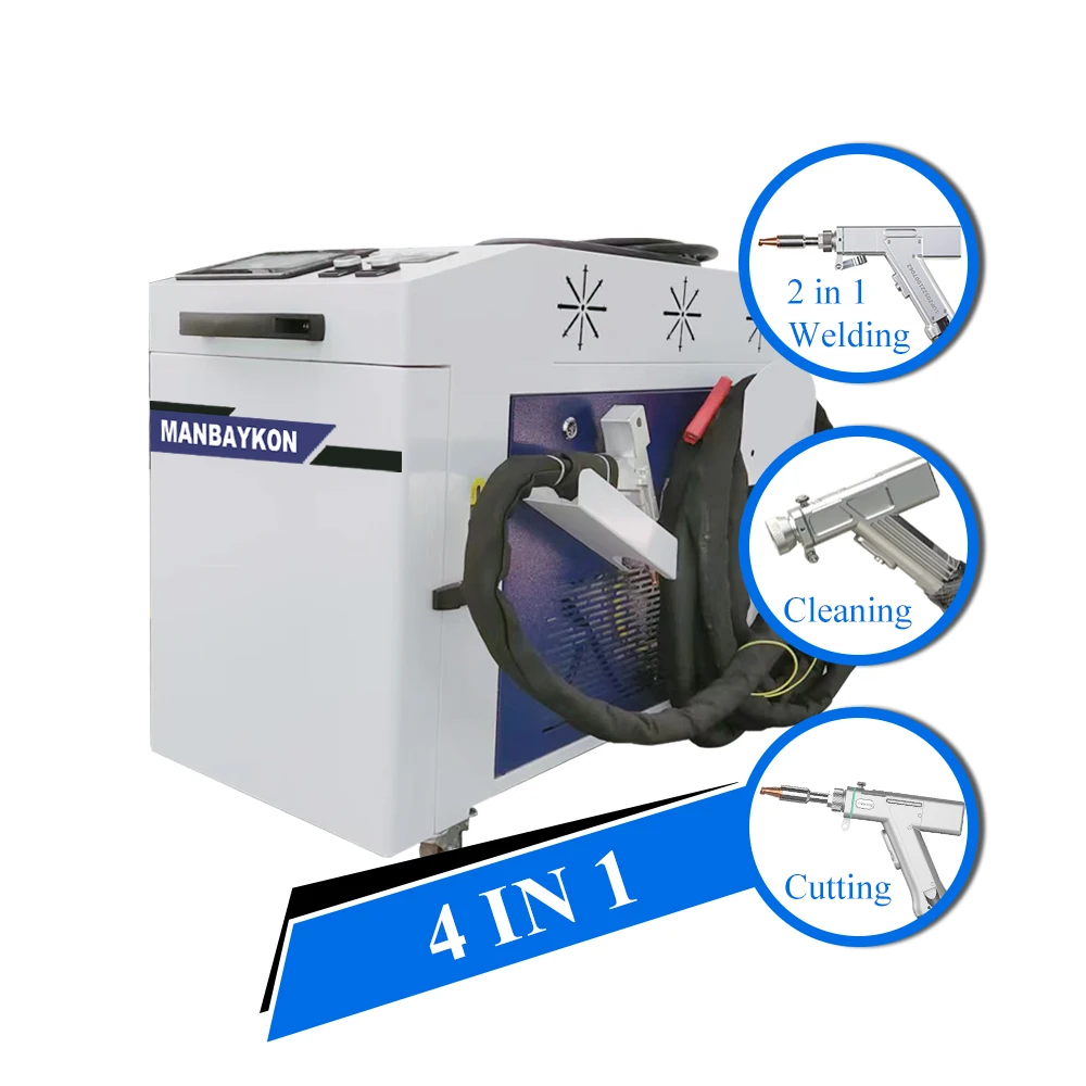 CNC Fiber laser welding machines 4in 1 Hand Handle Lithium Fiber Laser Welder Welding Machines