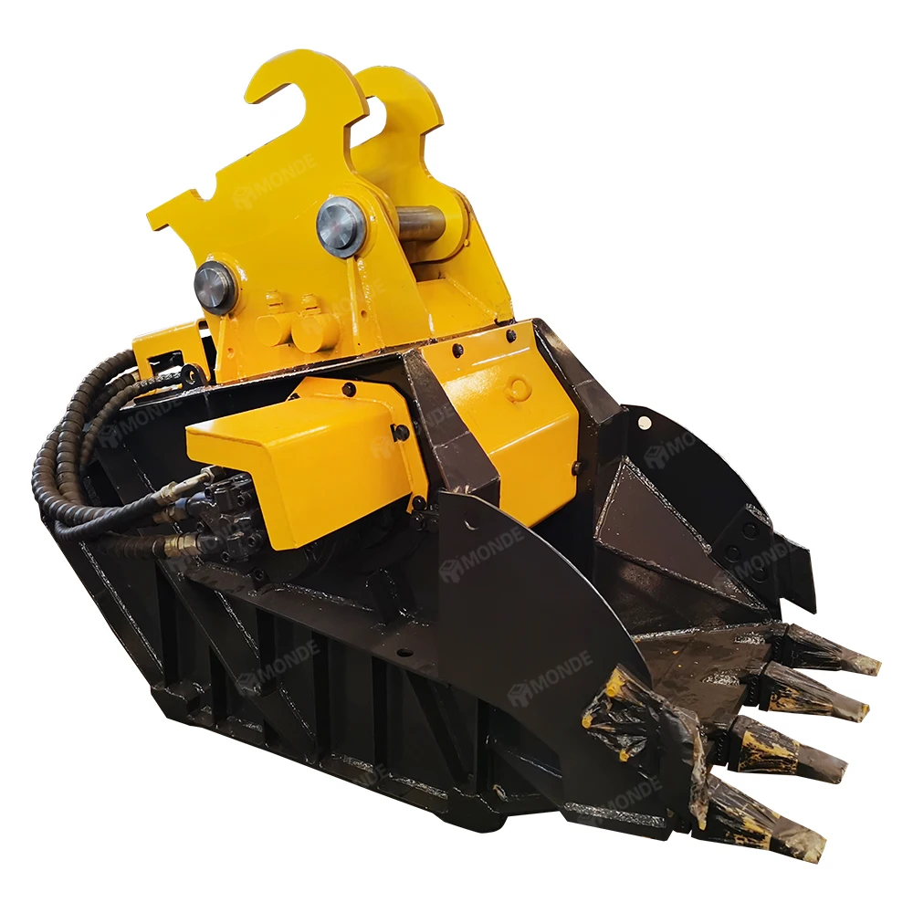 MONDE Construction Machinery Excavator Jaw Crusher Bucket Hydraulic Crusher Bucket For 6-90 tons Excavator