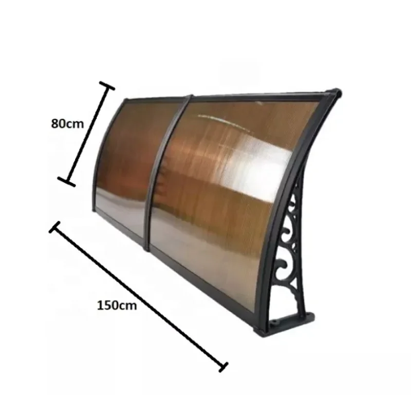 Greenhouse Policarbonato Solid Outdoor Garden Awning Canopy With Backyard Polycarbonate Roof Cover Aluminum Awning