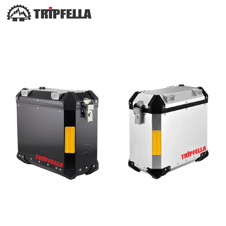 
41L motorcycle pannier case aluminium side case silver for adventure 