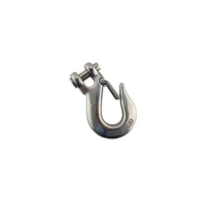 Exquisite Manufacturing Sturdy High Bearing Capacity Stainless Steel Clevis Slip Hook With Latch With Heavy Industry