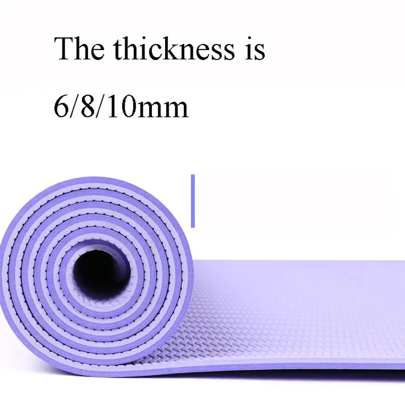 Amilerui 6mm Home Use Pilates Mat Non Slip Yoga Exercise Equipment Yoga Mat Eco Friendly Tpe Yoga Mat