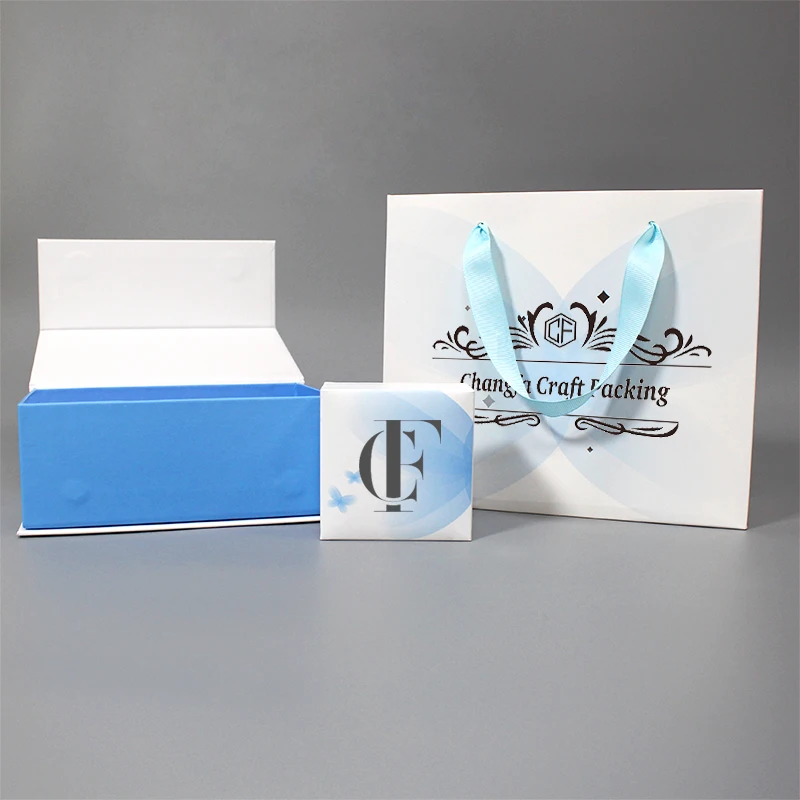 High-End Customized Book Shaped Kraft Paper Gift Box with Magnetic jewelry box