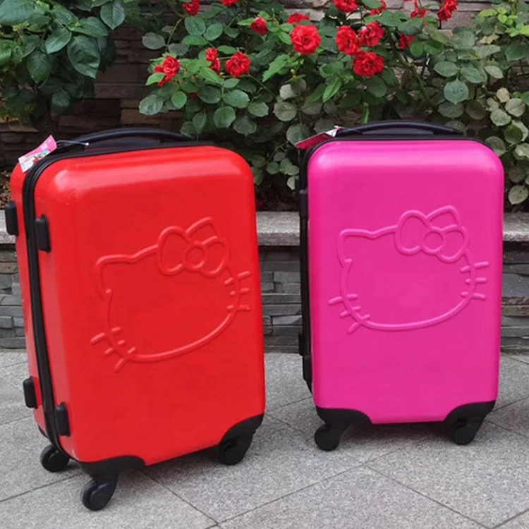 OEM 20 Inch Trendy Cute Hard Shell ABS Airplane Boarding Spinner Wheel Travel Trolley Luggage Suitcase