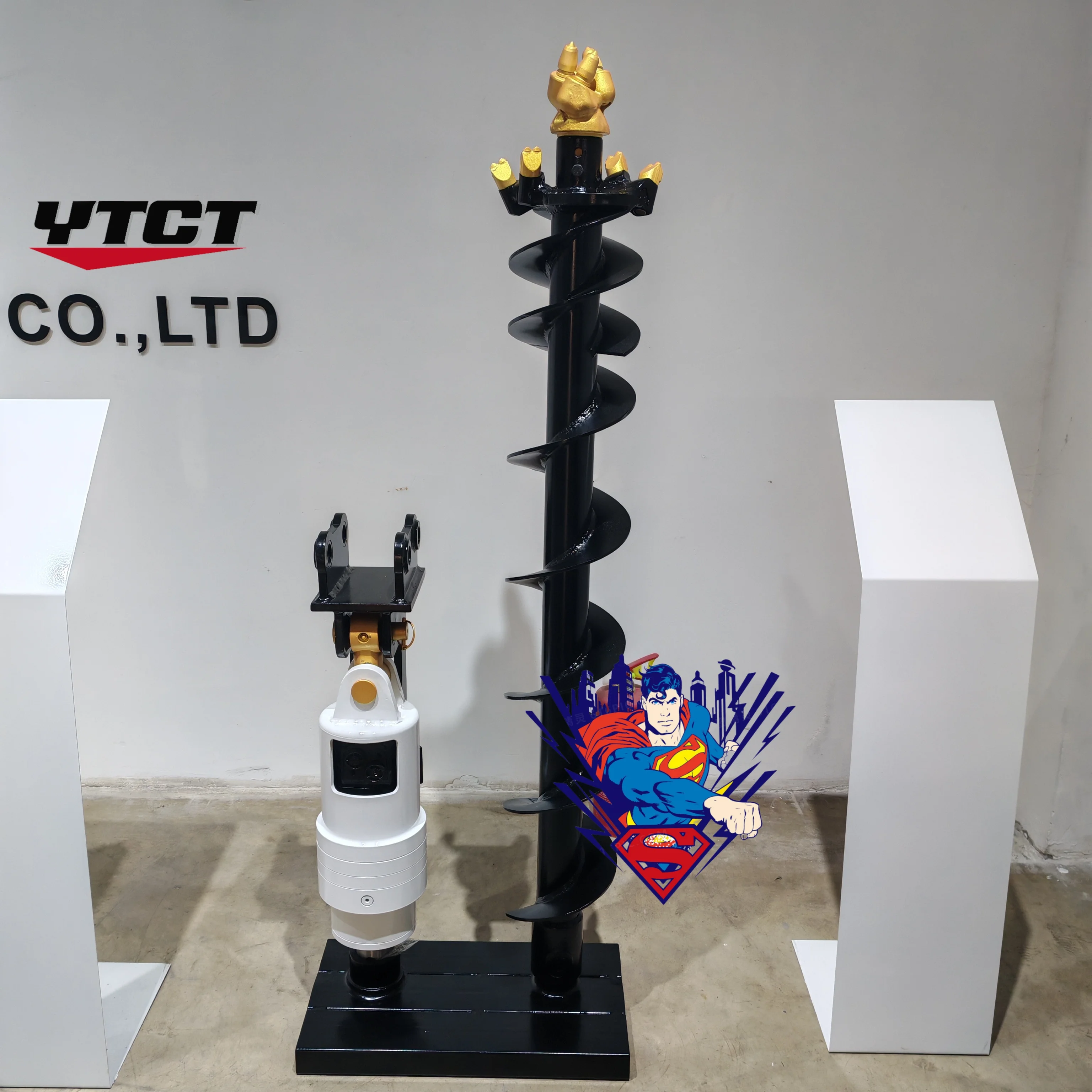 Землеройная машина YTCT гидравлический земляной шнек для борта погрузчика экскаватора