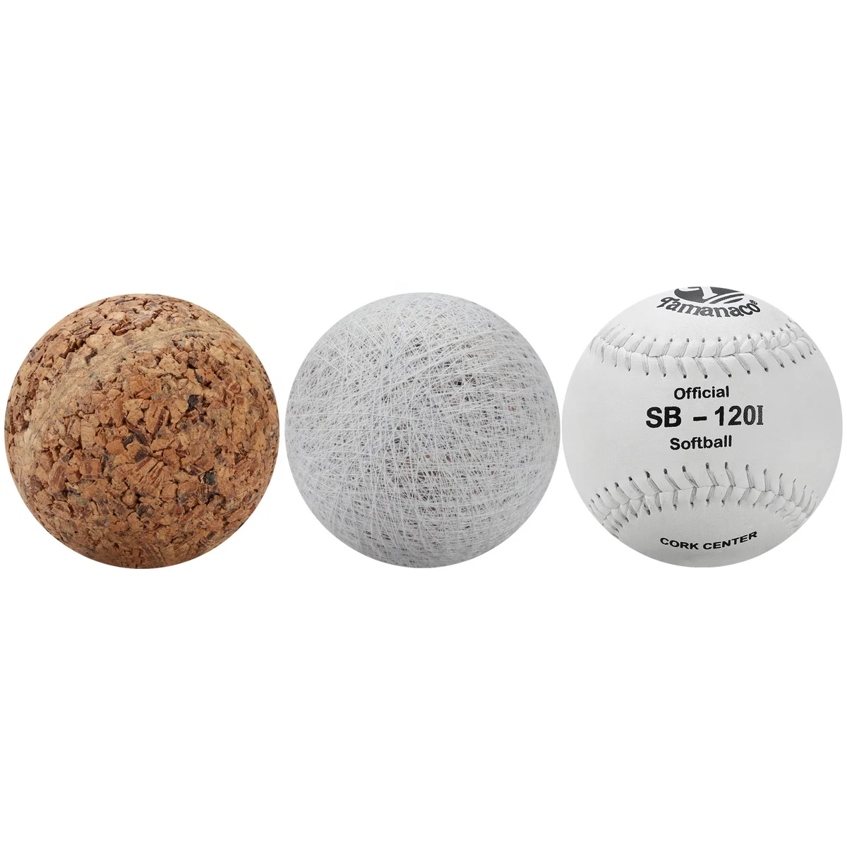 Hot Sell 12inches softball White Premium PVC Leather PK Grade Cork Core Tamanaco SB-120I Training Balls