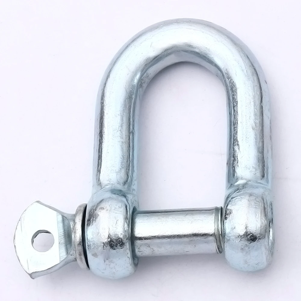 European Type Forged Steel Galvanized Adjustable Screw Pin D Shackle