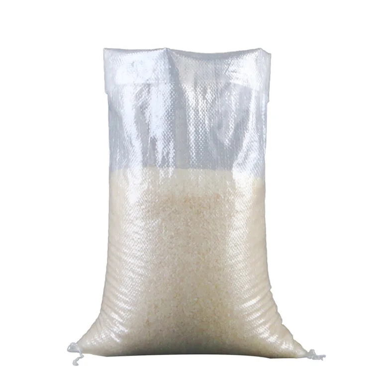 Polypropylene Bags Transparent Clear PP Woven Bag Recyclable Rice Sugar Bag