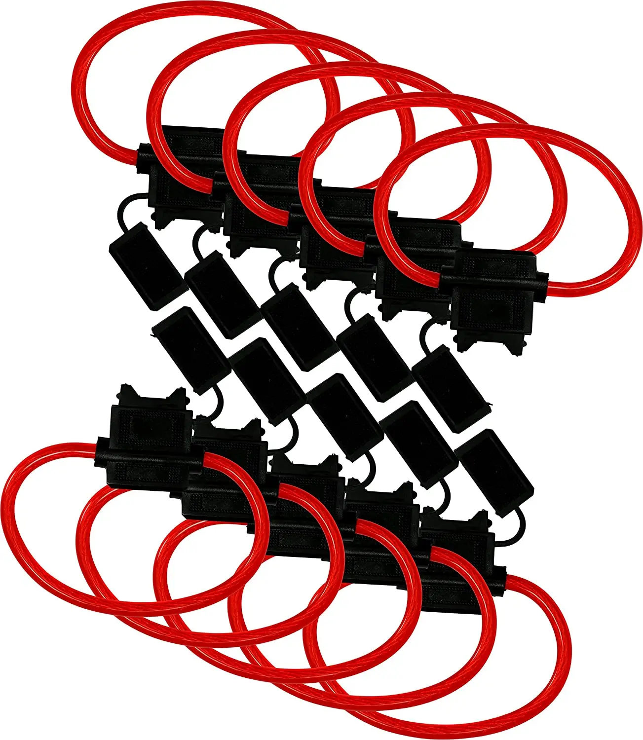 12 AWG Car Inline Fuse Holder with 30A ATC/ATO Color Coding Blade Fuse box