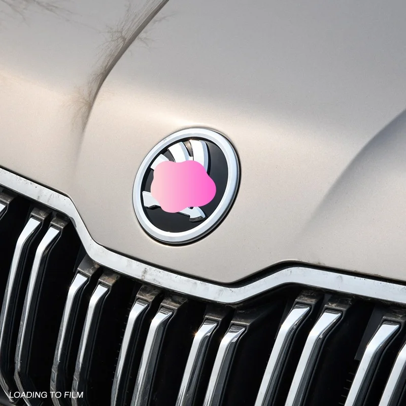 New Modification 90mm 80mm Front Rear Emblem Badge Car Logo Stickers Emblem