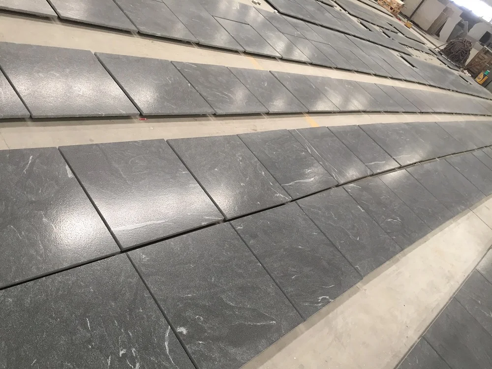 Luxury Black Granite Flooring Pavers Virginia Mist Granite Tiles